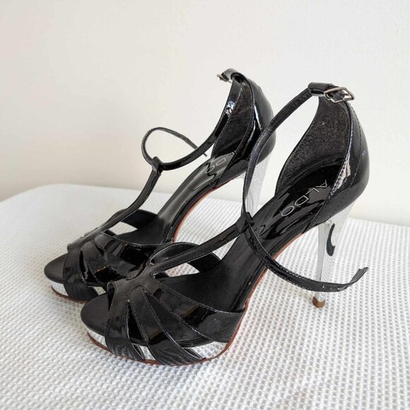 Black Aldo Stiletto Heels - Picture 1 of 4